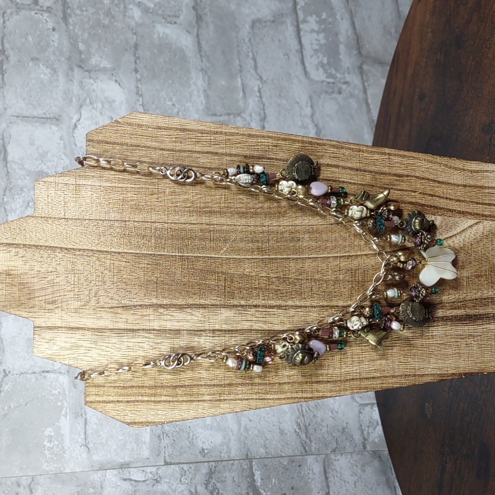Three Ladies Charm Necklace